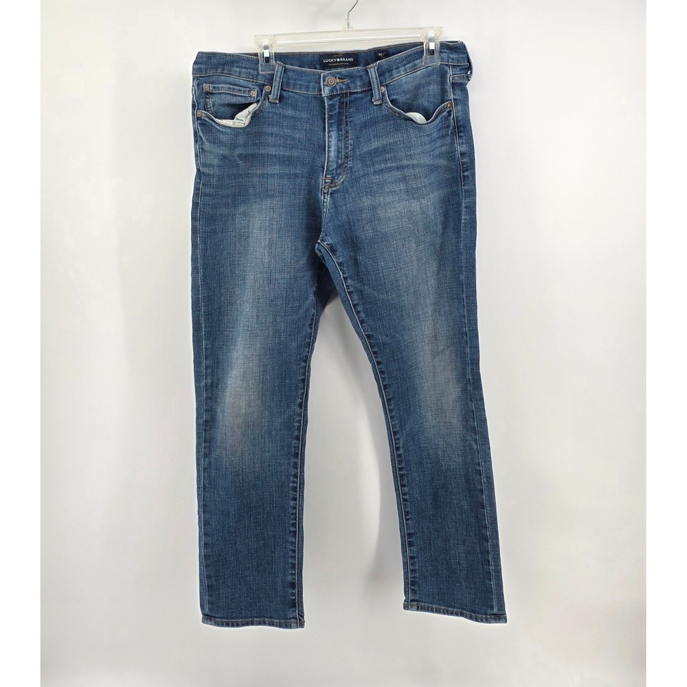 Lucky Brand Men Size 34x30 410 Athletic Slim Jeans Blue Denim‎ Medium Wash Pants